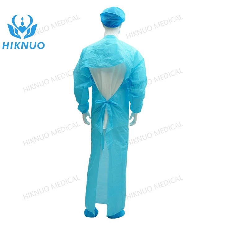 Isposable CPE Gown With Elastic Cuffs & Soft Waist Ties suppliers