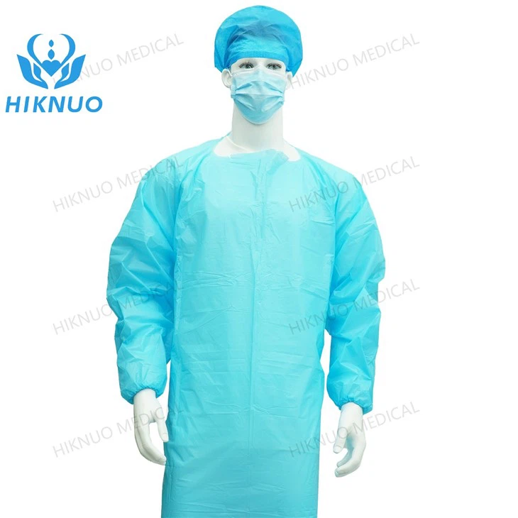 Isposable CPE Gown With Elastic Cuffs & Soft Waist Ties