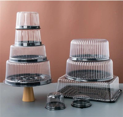 Pet Cake Box med kupollock